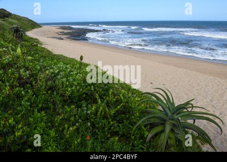 Vue sur Shelly Beach en Afrique du Sud Banque D'Images