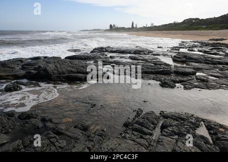 Vue sur Shelly Beach en Afrique du Sud Banque D'Images