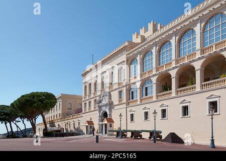 Monaco-ville, Monaco - 28 mars 2019 : le Palais du Prince de Monaco est la résidence officielle du Prince souverain de Monaco. Construit en 1191 en tant que GE Banque D'Images