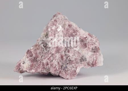 Lithium mica lépidolite, une source industrielle majeure pour le rubidium et le césium. Banque D'Images