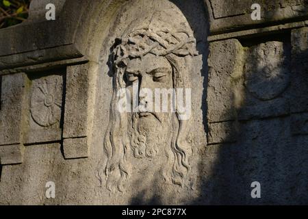 Jésus Christ, tombe, cimetière Alt-Schoeneberg, rue principale, Schoeneberg, Berlin, Allemagne Banque D'Images