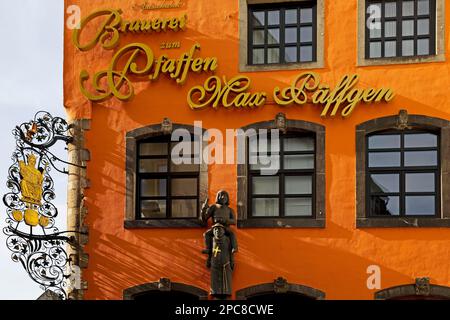 Brasserie traditionnelle Pfaffen, Heumarkt, vieille ville, Cologne, Rhénanie, Rhénanie-du-Nord-Westphalie, Allemagne Banque D'Images