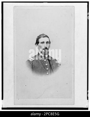 Dr John M. Gray, chirurgien du 39th Indiana Regiment, portrait tête-et-épaules, face à face / Cox & Clark, Metropolitan Photograph Gallery, Indianapolis. Titre conçu par le personnel de la Bibliothèque, dans: Adolph Metzner album photo ., no 18. États-Unis, Army, Indiana Infantry Regiment, 39th (1861-1863), People, États-Unis, Histoire, Guerre civile, 1861-1865. Banque D'Images