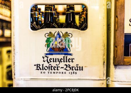 Die Neuzeller Klosterbrauerei blickt auf mehr als 400 Jahre wechselvolle Biertradition. EO tempore 1589. Brasserie Klosterbrauerei Neuzelle, Allemagne Banque D'Images