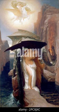 Perseus et Andromeda par Sir Frederic Leighton (Lord Leighton : 1830-1896), huile sur toile, 1891 Banque D'Images