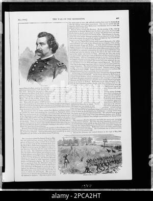 John A. Logan Crocker's charge à Jackson. Illus. In : Histoire picturale de Harper de la guerre civile / Alfred H. Guernesey et Henry M. Alden. Chicago : The Puritan Press Co, c1894, v. 2, p. 463. Logan, John Alexander, 1826-1886, Service militaire, Crocker, Marcellus Monroe, 1830-1865, Service militaire, États-Unis, Histoire, Guerre civile, 1861-1865, campagnes et batailles. Banque D'Images