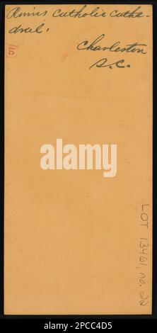 Ruines, cathédrale catholique, Charleston, Caroline du Sud. Matériel visuel des papiers de O.M. PoE. Églises catholiques, Caroline du Sud, Charleston, 1860-1870, dégâts de guerre, Caroline du Sud, Charleston, 1860-1870, États-Unis, History, Guerre civile, 1861-1865, destruction & pillage, Union, Caroline du Sud, Charleston. Banque D'Images