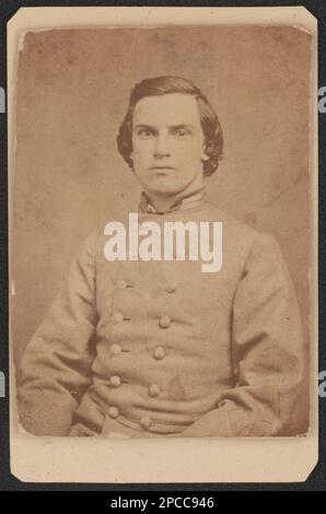 Soldat non identifié en uniforme confédéré. Collection de photos de la guerre civile de la famille Liljenquist , pp/papier liljpaper. Etats confédérés d'Amérique, Armée, peuple, 1860-1870, soldats, Confederate, 1860-1870, uniformes militaires, Confederate, 1860-1870, États-Unis, Histoire, Guerre civile, 1861-1865, personnel militaire, Confédéré. Banque D'Images