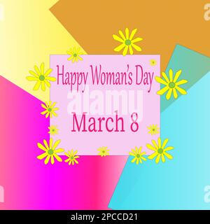 Carte de voeux pour la fête des femmes Banque D'Images