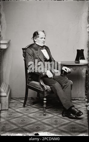 1860 CA, USA : le commandant américain Matthew Fontaine MAURY ( 1806 - 1873 ) de la Marine américaine était un astronome, historien, océanographe, météorologue, cartographe américain, auteur , géologue , et éducateur . Portrait de Matthew Brady , 1860 ca , Washington DC - ASTRONOMO - ASTRONOMES - ASTRONOMIE - CARTOGRAFIA - CARTOGRAFO - GEOLOGO - GÉOLOGUE - foto storiche - fstorica - scienziato - scientifique - SCIENZIATO - SCIENTIFIQUE - collier - colletto - noeud papillon - cravatta - chaussures - scarpe --- Archivio GBB Banque D'Images