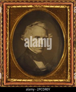 1845 CA , USA : l'inventeur américain du télégraphe SAMUEL Finley Breese MORSE ( 1791 - 1872 ). Était un peintre américain de portraits et de scènes historiques, le créateur d'un système télégraphique à fil unique. Photo daguerreotype par anonyme . - DAGHERROTIPIIA - DAGHERROTIPIIA - foto storiche - foto storica - scienziato - scientifique - portrait - ritratto - SCIENZIATO - SCIENTIFIQUE - TELEGRAF - TELEGRAPH - uomo anziano vecchio - ancien homme - collier - colletto --- Archivio GBB Banque D'Images