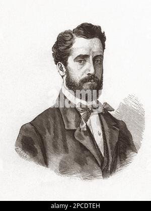 Le politicien italien GIOVANNI NICOTERA ( 1828 - 1894 ). Portrait gravé par le peintre Salvioni . - POLITICO - POLITICA - POLITIQUE - UNITA' d'Italia - Risorgimento - foto storiche - foto storica - portrait - ritratto - barba - barbe - cravate - cravatta - collier - colletto - cravvio - cravate arquée - incisione - illustrazione --- ArchiGBB Banque D'Images