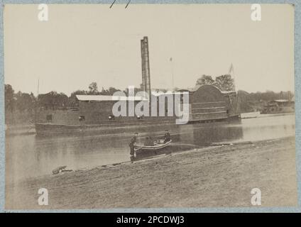 Canonnière américaine Lexington, c'est-à-dire Tyler - Mississippi River Fleet. N° 3122, titre de la question, cité dans Miller, vol Je, p. 203, comme le U.S.S. Tyler, États-Unis L'Institut d'histoire militaire de l'armée l'identifie également comme (États-Unis) Tyler' inscrit sur le verso, Don; Col. Godwin Ordway; 1948. Etats-Unis, Histoire, Guerre civile, 1861-1865, Etats-Unis, Fleuve Mississippi. Banque D'Images