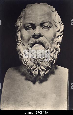 Le philosophe grec classique SOCRATES ( Athènes 469 - 399 b. C. ) - FILOSOFIA - FILOSOFO - SOCRATE - SCULTURA - SCULPTURE - ritratto - ARTE - ARTS - Grèce antique - antica Grecia - barba - barbe - incisione - PHILOSOPHIE - ARCHÉOLOGIE - ARCHEOLOGIA - GAY - SOCRATE --- Archivio GBB Banque D'Images