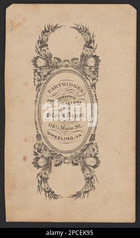 Soldat d'artillerie non identifié dans Union Uniform / Partridge's Photographic Gallery and stock Depot, 118 1/2 main St., Wheeling, Virginie. Collection de photos de la guerre civile de la famille Liljenquist , pp/papier liljpaper. Etats-Unis, Armée, peuple, 1860-1870, soldats, Union, 1860-1870, uniformes militaires, Union, 1860-1870, États-Unis, Histoire, Guerre civile, 1861-1865, personnel militaire, Union. Banque D'Images