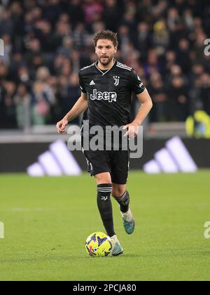 Turin, Italie. 12th mars 2023. Manuel Locatelli (Juventus FC) pendant Juventus FC vs UC Sampdoria, football italien série A match à Turin, Italie, 12 mars 2023 crédit: Agence de photo indépendante/Alamy Live News Banque D'Images