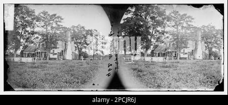 Yorktown, Virginie. Maison de Moore où Lord Cornwallis la capitulation. Photographies de guerre civile, 1861-1865 . États-Unis, Histoire, Guerre civile, 1861-1865. Banque D'Images