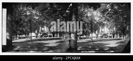 Fauquier Sulphur Springs, Virginie. Vue arrière de l'hôtel. Photographies de guerre civile, 1861-1865 . États-Unis, Histoire, Guerre civile, 1861-1865. Banque D'Images