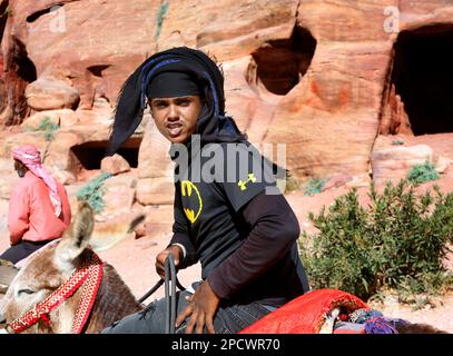 Bedouin à Petra Banque D'Images