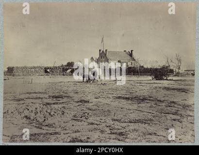 Quartier général 6th corps d'armée. Warren Station, en face de Petersburg, Virginie. Non B212, titre de l'article, cadeau; Col. Godwin Ordway; 1948. Etats-Unis, Histoire, Guerre civile, 1861-1865, Etats-Unis, Virginie, Pétersbourg. Banque D'Images