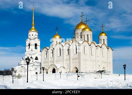 Vladimir. Russie. Cathédrale d'Assomption en hiver Banque D'Images