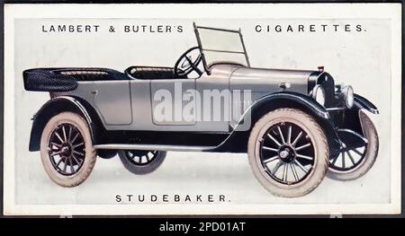 Studebaker Light six 1922 - carte à cigarettes vintage de voiture Banque D'Images