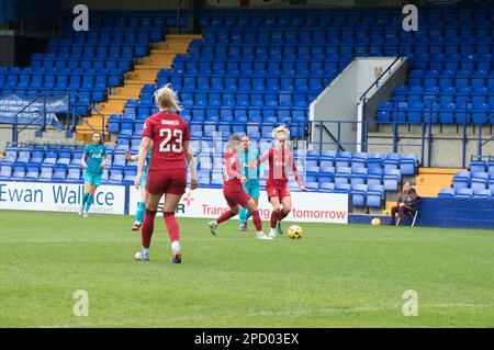 WSL Liverpool V Tottenham Hotspur au stade de Prenton Park, Liverpool score 2-1 à Liverpool (Terry Scott/SPP) crédit: SPP Sport Press photo. /Alamy Live News Banque D'Images