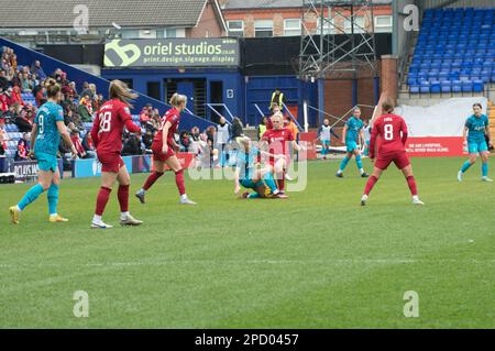 WSL Liverpool V Tottenham Hotspur au stade de Prenton Park, Liverpool score 2-1 à Liverpool (Terry Scott/SPP) crédit: SPP Sport Press photo. /Alamy Live News Banque D'Images