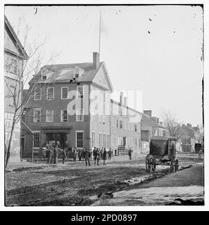 Alexandrie, Virginie. La maison Marshall, King & Pitt Streets. Photographies de guerre civile, 1861-1865 . États-Unis, Histoire, Guerre civile, 1861-1865. Banque D'Images