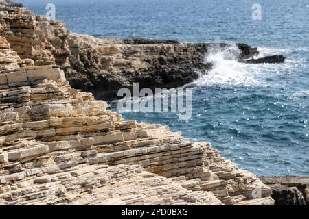 Cap Kamenjak, une zone naturelle protégée à l'extrémité sud de la péninsule d'Istrie en Croatie, en Europe Banque D'Images