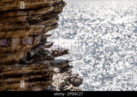 Cap Kamenjak, une zone naturelle protégée à l'extrémité sud de la péninsule d'Istrie en Croatie, en Europe Banque D'Images