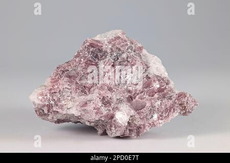 Lithium mica lépidolite, une source industrielle majeure pour le rubidium et le césium. Banque D'Images