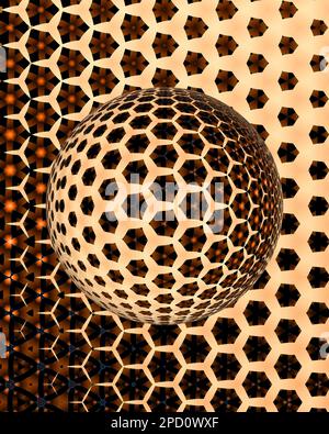 Plusieurs motifs de kaléidoscope colorés Banque D'Images