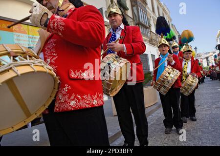 Judios (colinegros juifs à queue noire). Semaine sainte procession.Baena. La province de Córdoba. Espagne Banque D'Images