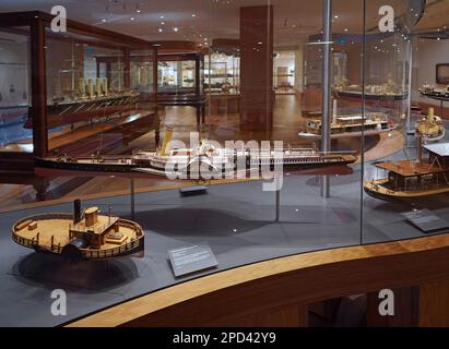 Collection de maquettes de navires d'époque au Art Gallery of Ontario à Toronto, un cadeau de Lord Thomson Banque D'Images