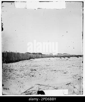 Charleston, Caroline du Sud (à proximité). Stockade pour les prisonniers confédérés. Photographies de guerre civile, 1861-1865 . États-Unis, Histoire, Guerre civile, 1861-1865. Banque D'Images