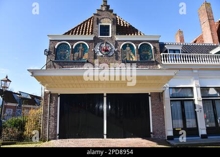 Edam, pays-Bas. Février 2023. Le marché du fromage à Edam, Hollande. Photo de haute qualité Banque D'Images