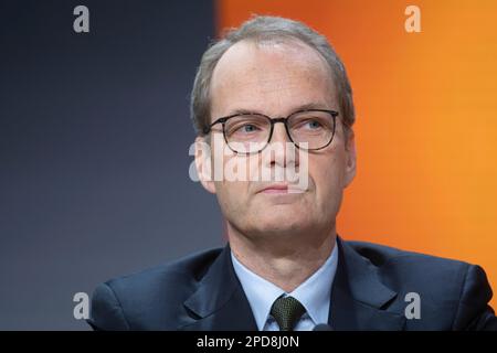 Troisdorf, Allemagne. 09th mars 2023. Tim SCHARWATH, membre de la direction, Conférence de presse annuelle du Groupe Deutsche Post DHL à Bonn/Troisdorf sur 9 mars 2023. Credit: dpa/Alay Live News Banque D'Images