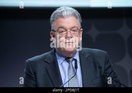 Troisdorf, Allemagne. 09th mars 2023. John PEARSON, membre de la direction, Conférence de presse annuelle du Groupe Deutsche Post DHL à Bonn/Troisdorf sur 9 mars 2023. Credit: dpa/Alay Live News Banque D'Images