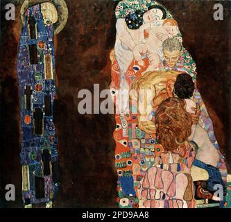 Mort et vie (première version) 1910/1911 par Gustav Klimt Banque D'Images