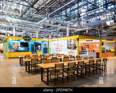 City Foundry STL Food Hall Banque D'Images