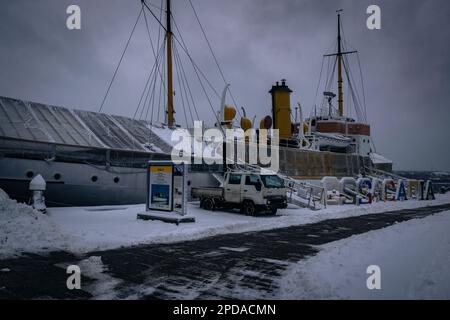 Le navire-musée CSS Acadia ancien navire de recherche hydrographique et océanographique de la Commission hydrographique du Canada Banque D'Images