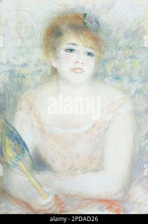 Mlle. Jeanne Samary Circa 1878 par Pierre-Auguste Renoir Banque D'Images