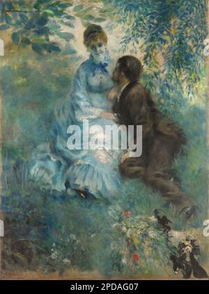Les amoureux 1875 par Pierre-Auguste Renoir Photo Stock - Alamy