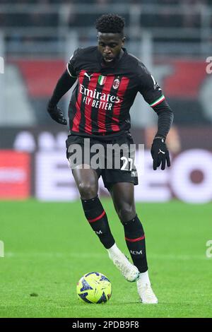 Milan, Italie. 13th mars 2023. Divock Origi de l'AC Milan pendant la série Un match entre l'AC Milan et l'US Salernitana 1919 au Stadio San Siro, Milan, Italie, le 13 mars 2023. Credit: Giuseppe Maffia/Alay Live News Banque D'Images