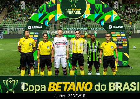 Belo Horizonte, Brésil. 14th mars 2023. MG - Belo Horizonte - 03/14/2023 - COUPE BRÉSILIENNE 2023, AMERICA-MG X SANTA CRUZ photo: Alessandra Torres/AGIF/Sipa USA crédit: SIPA USA/Alay Live News Banque D'Images