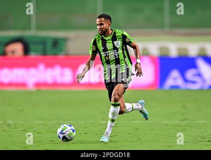 Belo Horizonte, Brésil, 14th mars 2023. Everaldo of America Mineiro, pendant le match entre America Mineiro et Santa Cruz, pour la coupe du Brésil 2023, au stade Arena Independencia, à Belo Horizonte sur 14 mars. Photo: Gledston Tavares/ DiaEsportivo/Alamy Live News Banque D'Images