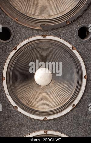 Membrane de haut-parleur en gros plan Banque D'Images