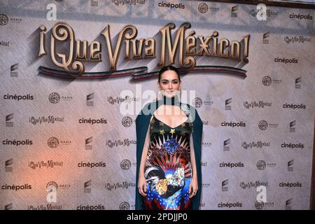 Mexico, Mexique. 14th mars 2023. L'actrice Ana de la Reguera assiste au tapis rouge de la première du film 'que Viva Mexico' au Cinepolis Oasis Coyoacan. Sur 14 mars 2023 à Mexico, Mexique. (Photo par Carlos Tischler/ Eyepix Group/NurPhoto) Credit: NurPhoto SRL/Alay Live News Banque D'Images