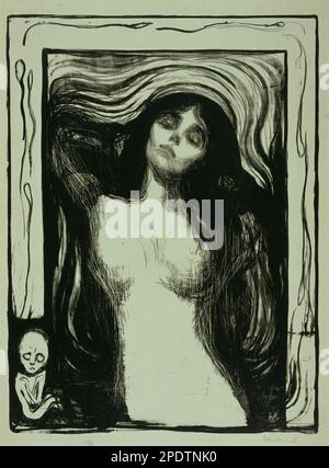 Liebendes Weib (Madonna) par Edvard Munch Banque D'Images